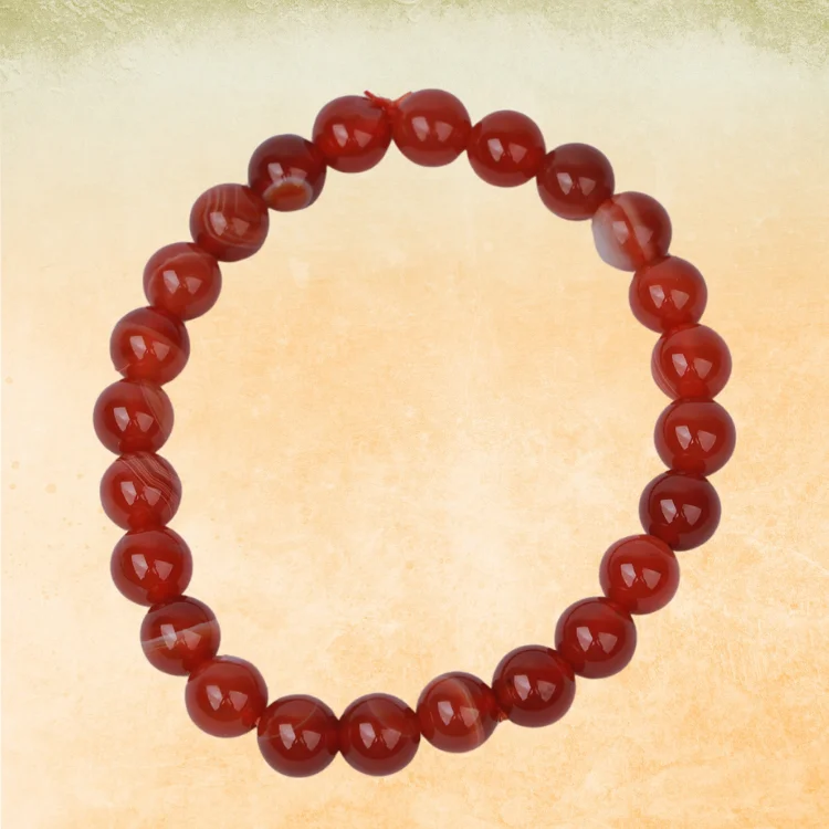 Crystal Cave Exports Natural Red Carnelian Bracelet